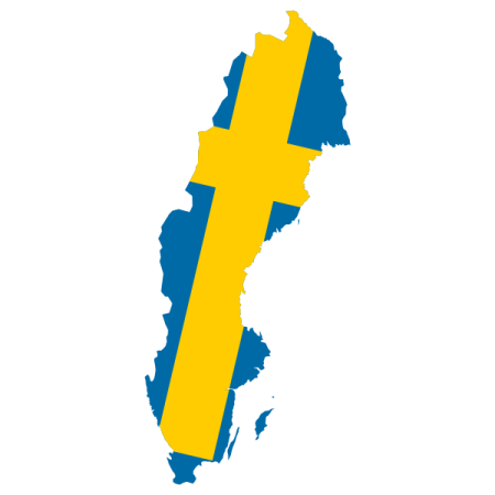 Sweden-Map-Flag